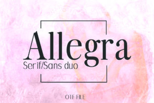 Allegra Duo: A Timeless Font Pair for Crafters and Designers