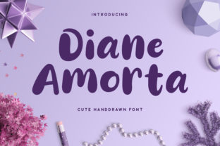 Diane Amorta Script Font for Crafters and Designers