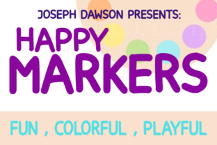 Happy Markers: A Playful Sans Serif for Editorial Design