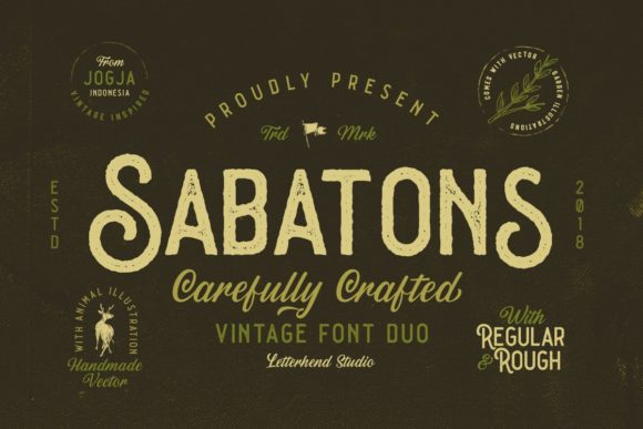 Sabatons: A Vintage Font for Editorial Elegance