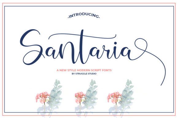 Santaria: A Script Font That Breathes Life Into Your Creations